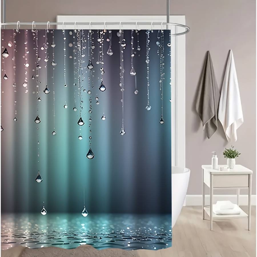 Waterproof Shower Curtain Color Polychrome Size 240*200 239.98Cm*200.0Cm
