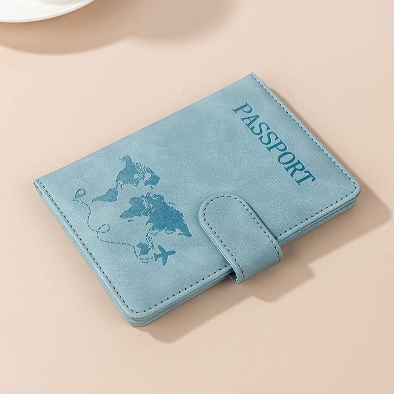 1pc 2-in-1 RFID Travel Wallet RFID Multifunctional Travel Passport Book 1 Banknote Slot 2 SIM C