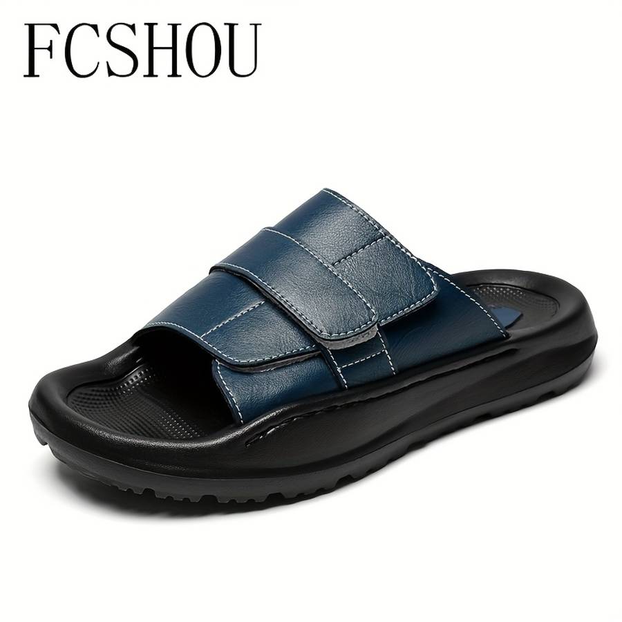 Men Slippers Summer Style Black Size Uk 9.5 To 10