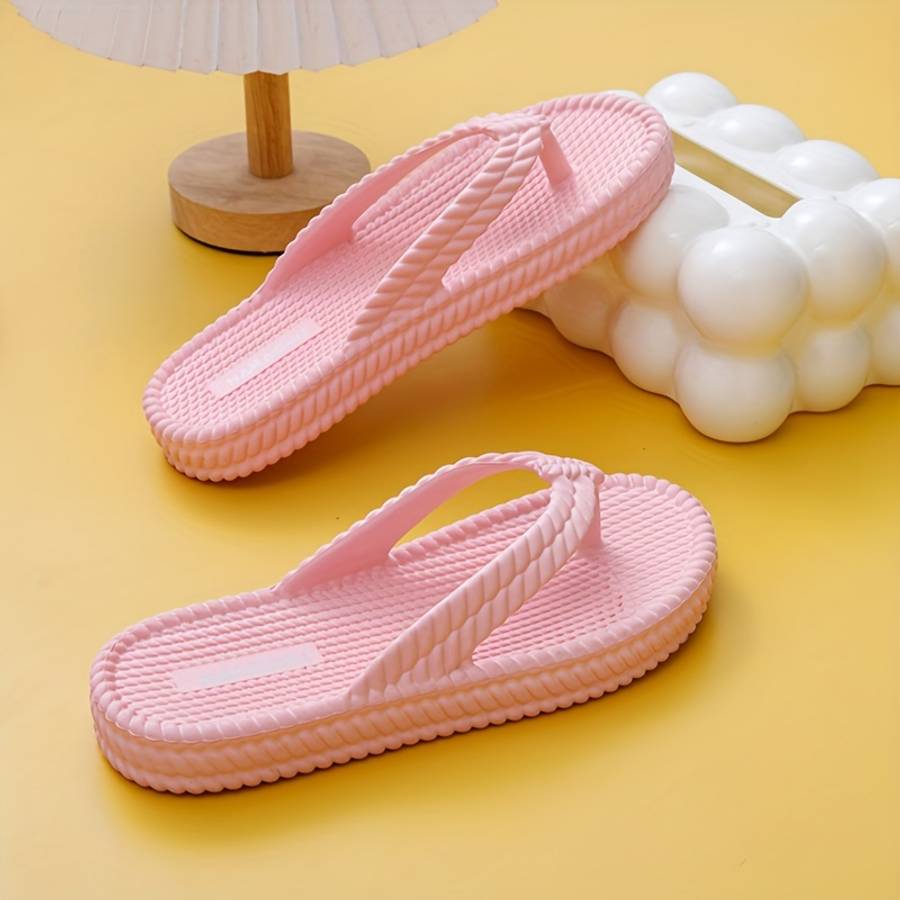 Ladies Summer Flip Flops Black Uk 4.5