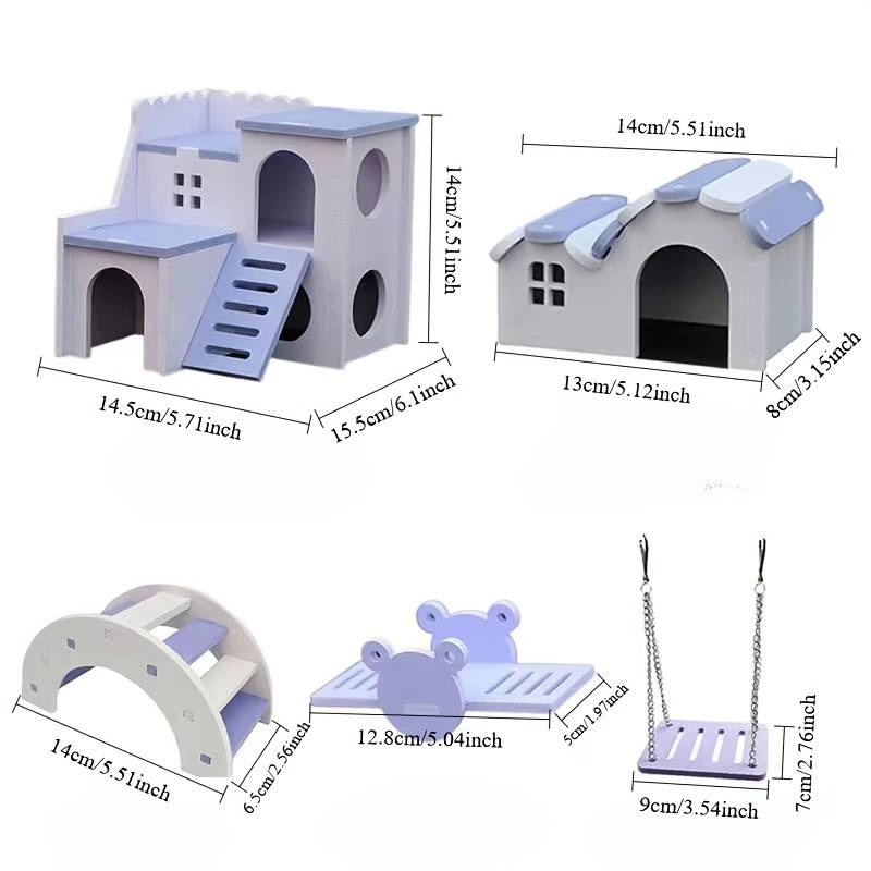 Pet Supplies Items Five  Piece Set    Purple