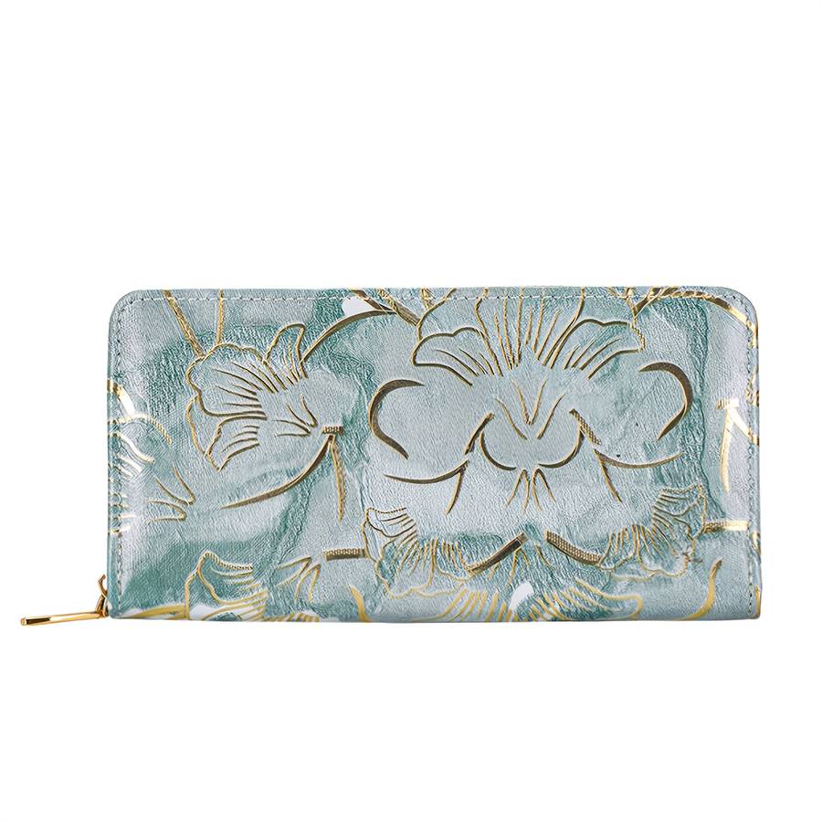 1pc Fashion Trend Women'S National Style Color Printing Coin Wallet 2025 Large Capacity Storage Bag