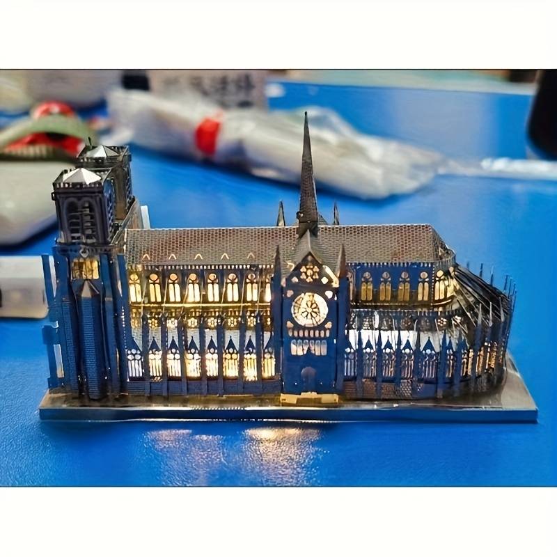 Building Toy Architectural Model Toy Set Color 3D Puzzle  Add   Tools