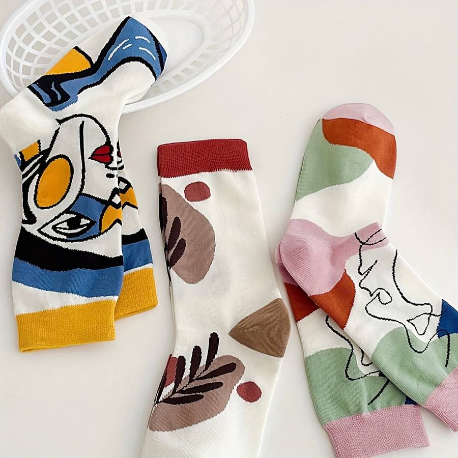 Women S Socks Color Mixed Color 5 Pairs Size Onesize