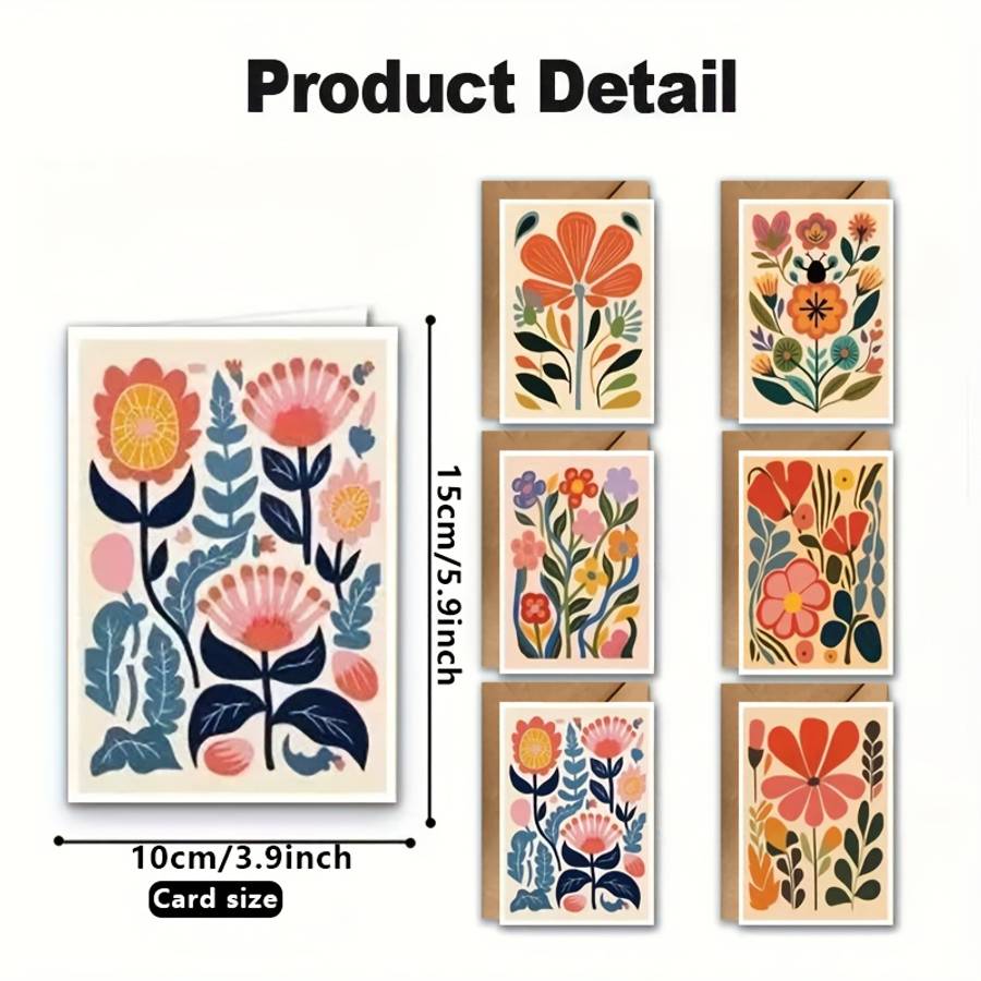 Greeting Cards Quantity 12Pcs