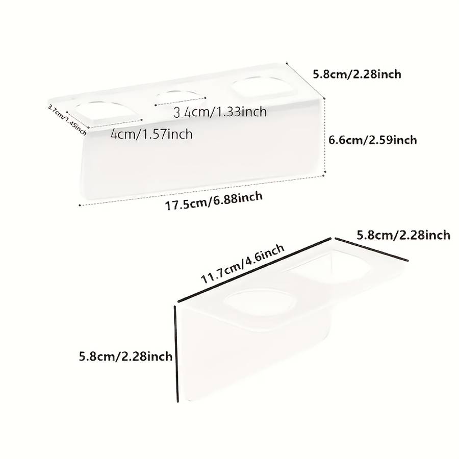 Bathroom Storage Rack Items 2 Holes