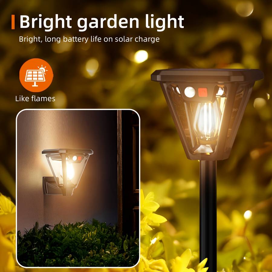 Solar Emergency Lights Color Black