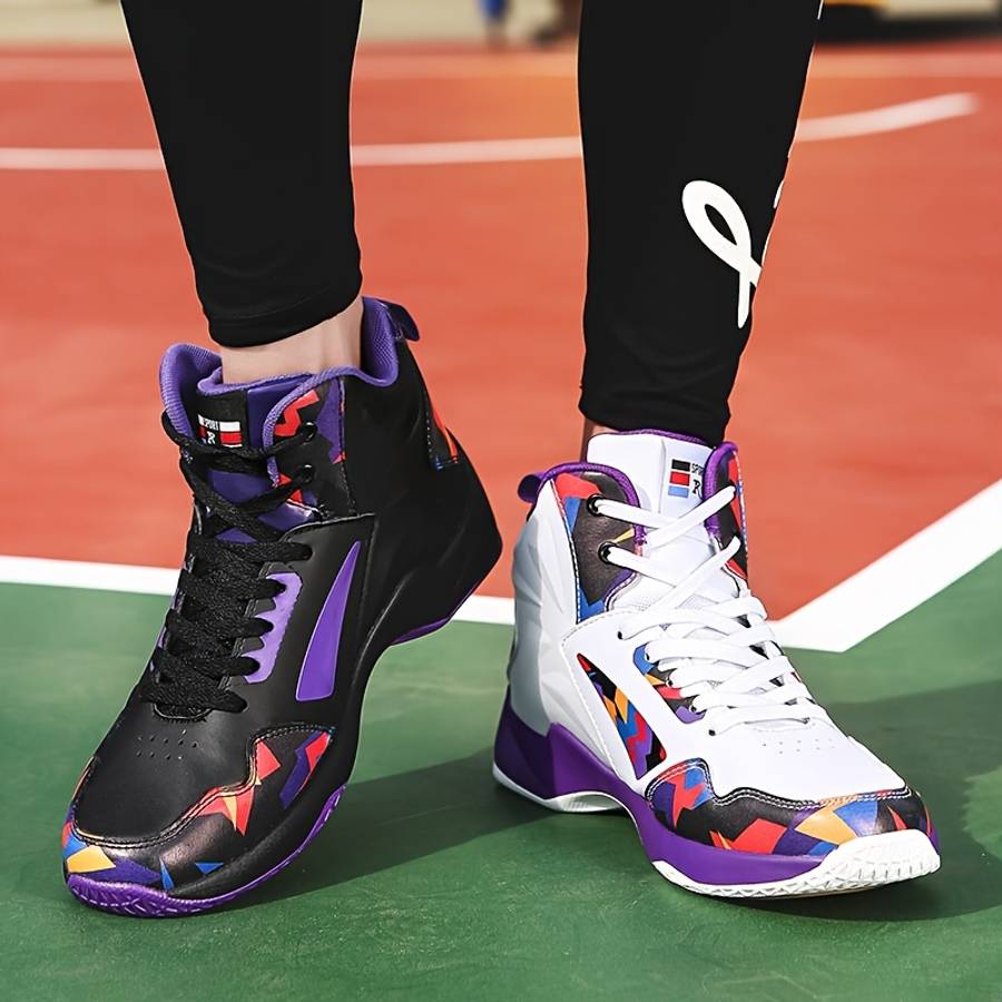 Basketball Shoes Color 8711 Black Sizeuk 9.5