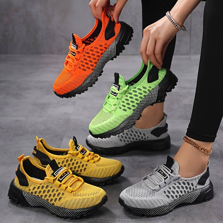 Women S Sneakers Color Orange Red Sizeuk 5