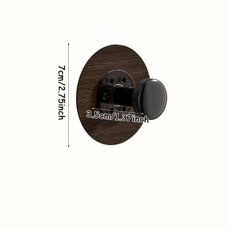 Amoichic Adhesive Hooks Towel Hooks For Tiles And Smooth color Walnut