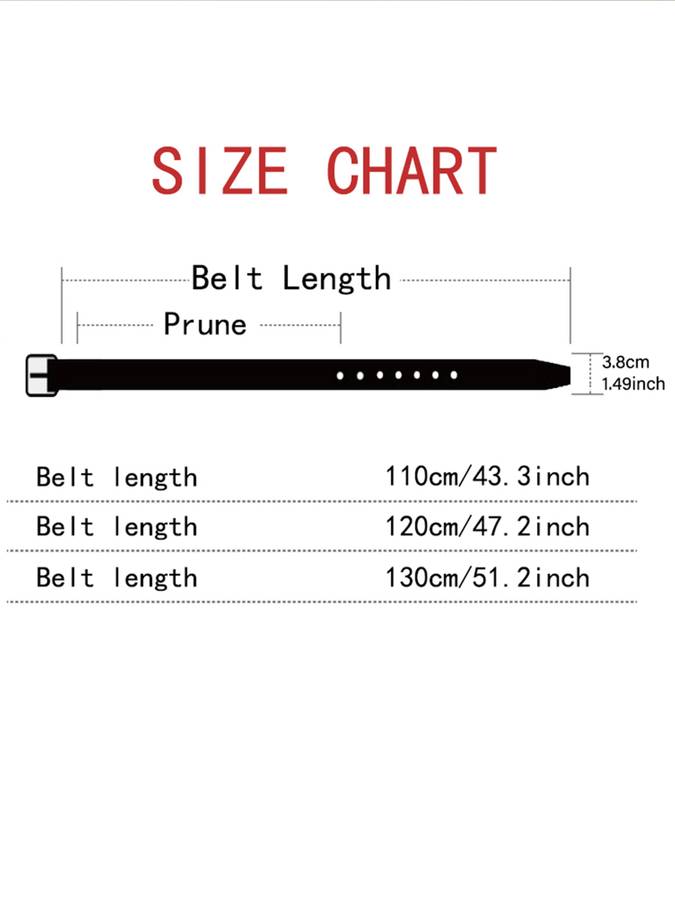 Belt Color Black Size 130Cm