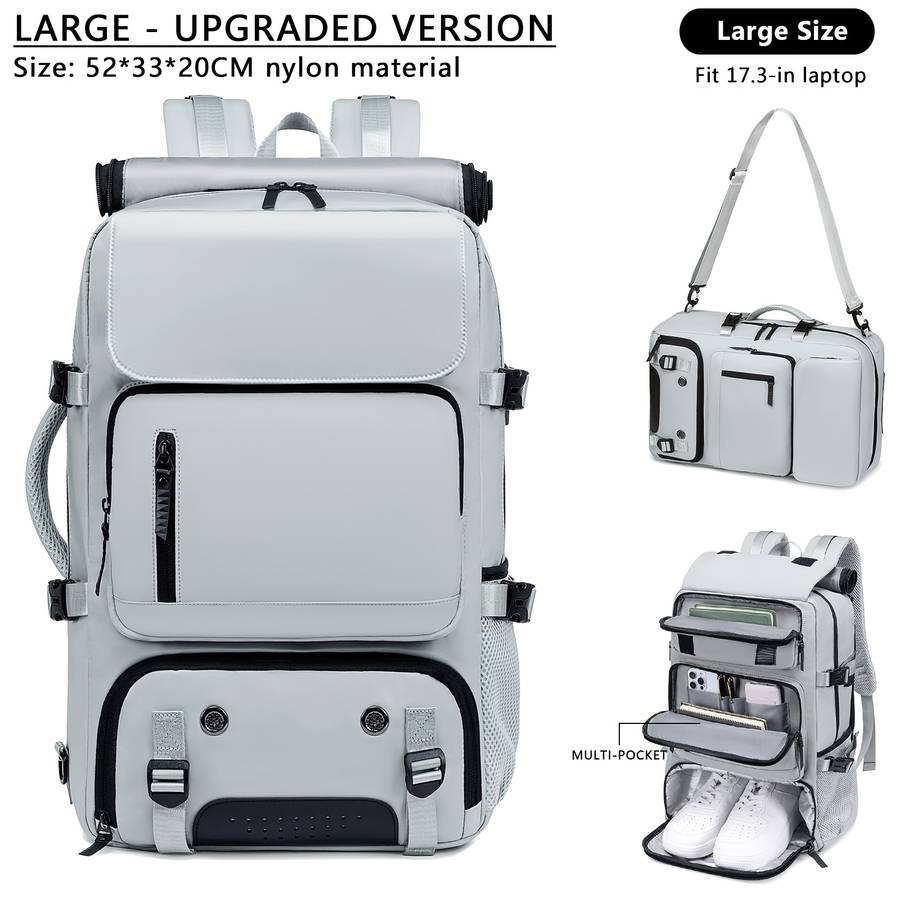 Men S Backpack Large Light Gray
