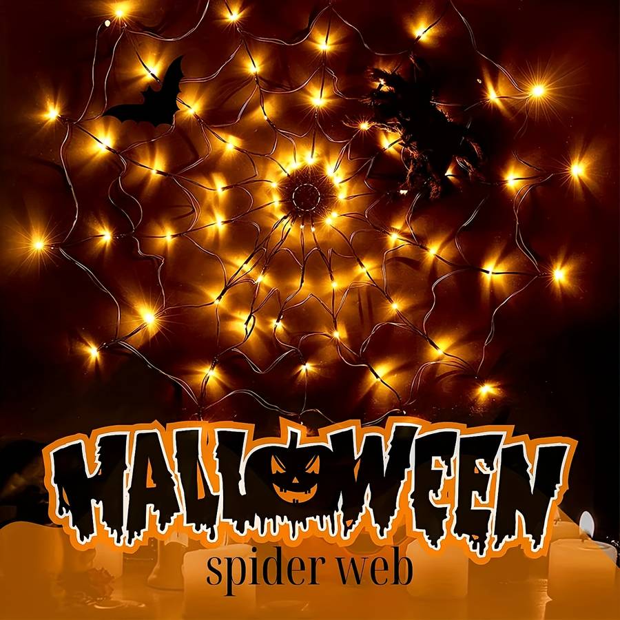 Halloween Decorations Color Orange Light