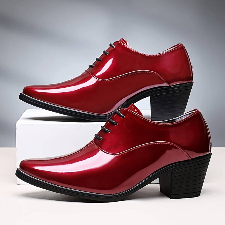 Mens Leather Shoes Color Black Sizeuk 5