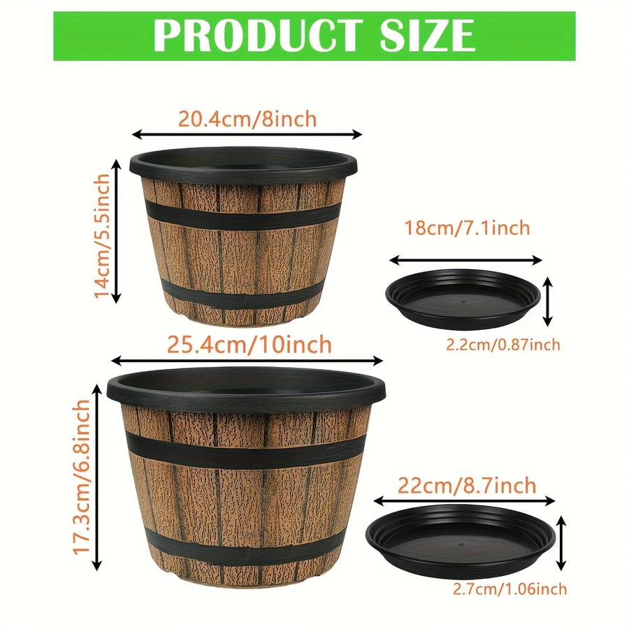 Flowerpot Size 20.32 Cm Quantity4Pcs