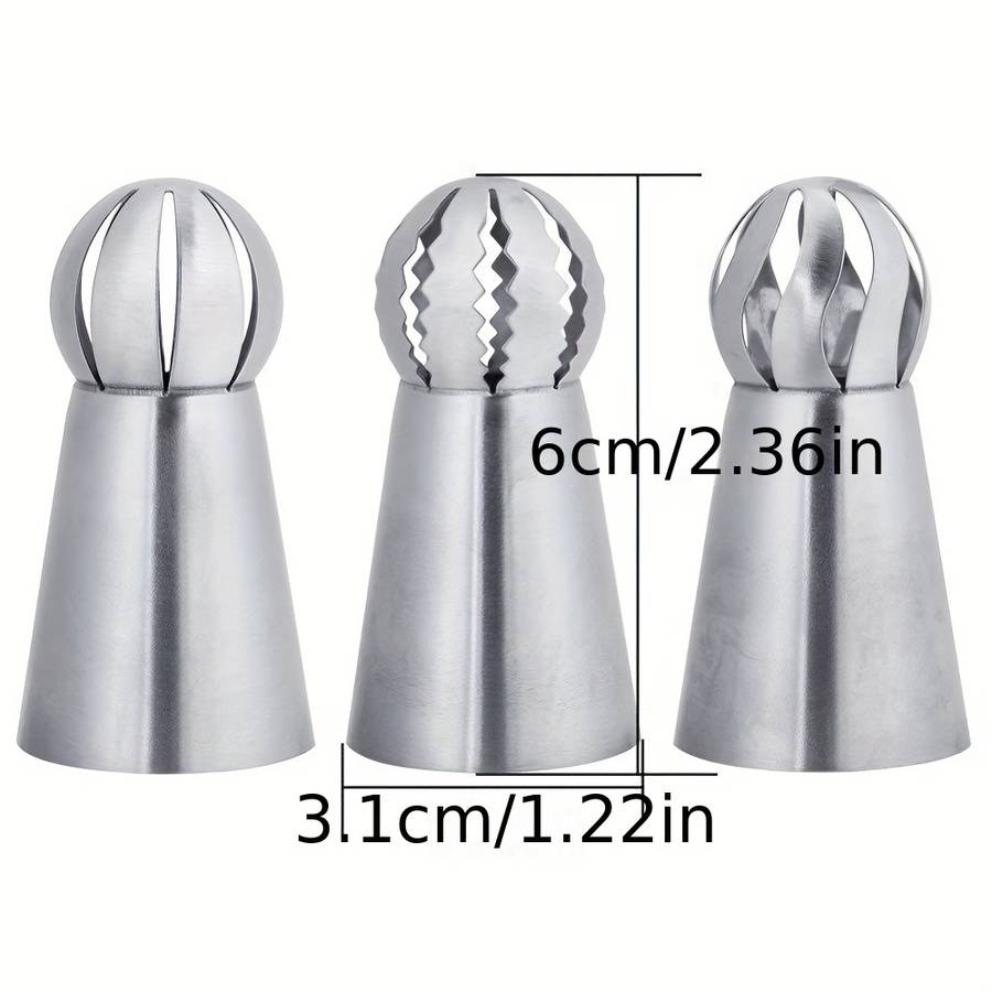 Professional Cake Decorating Head Quantity 3 Piece Set
