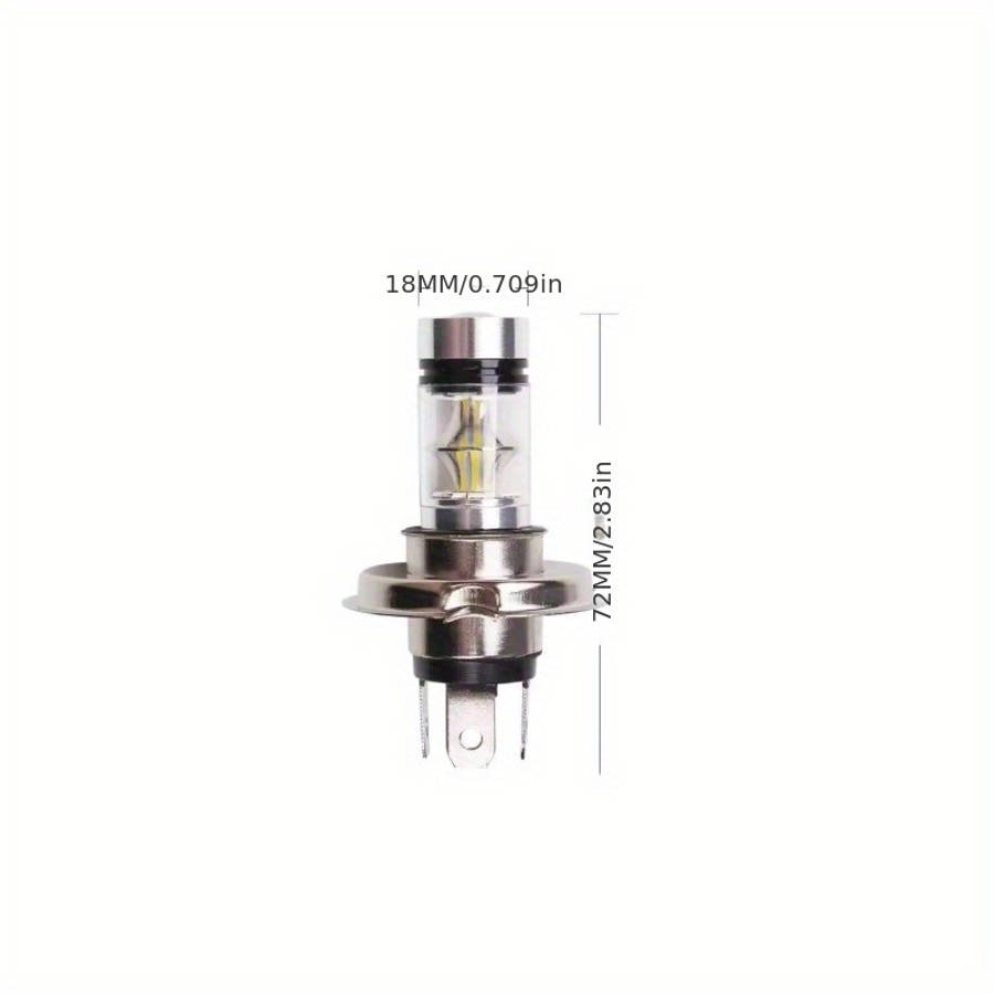 2Pcs H4 9003 LED Car Fog Light Bulbs  Low Beam 6500K 12V 100W