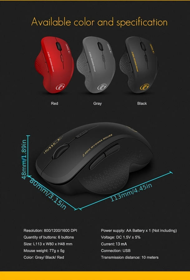 Mouse Color Gray