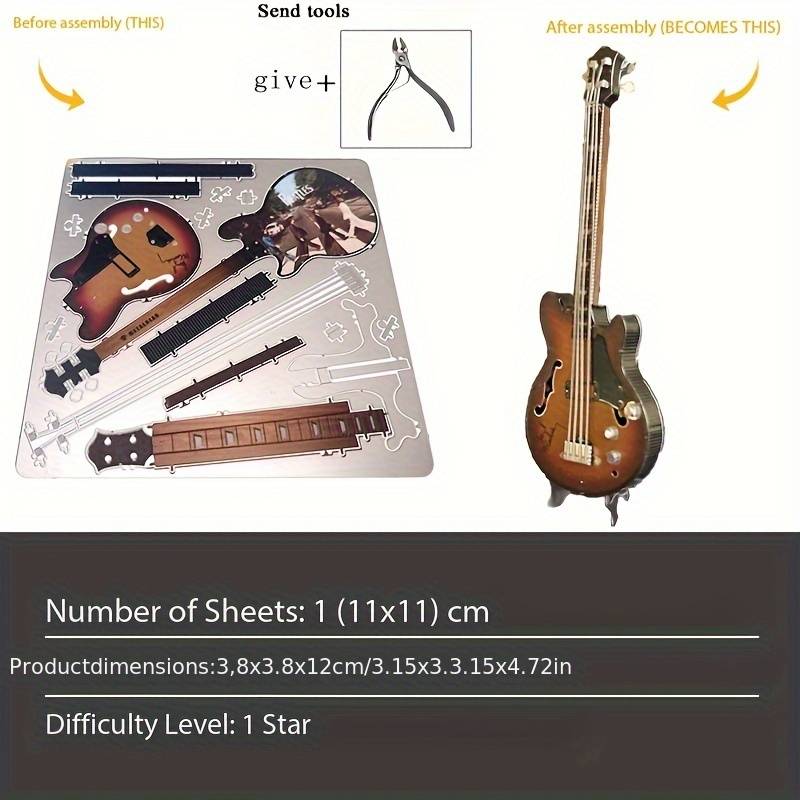 3D Puzzle Musical Instrument Model Color Cello