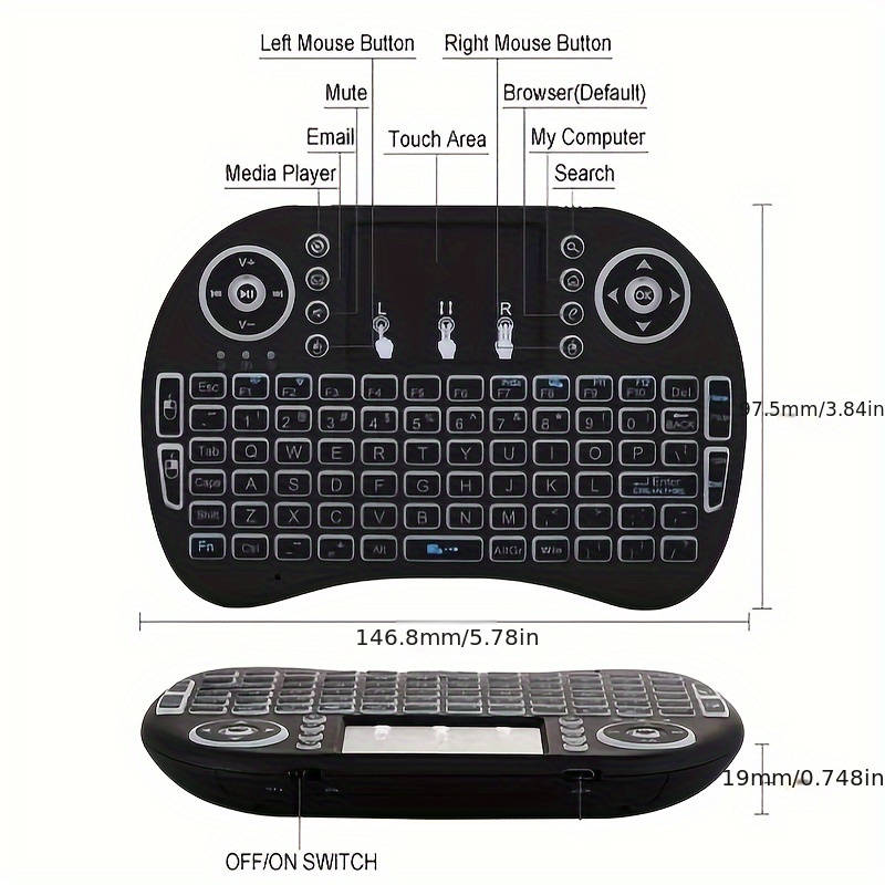 keyboard color Black