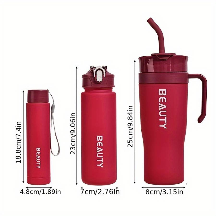 Water Cup Color Deep Red 600Ml