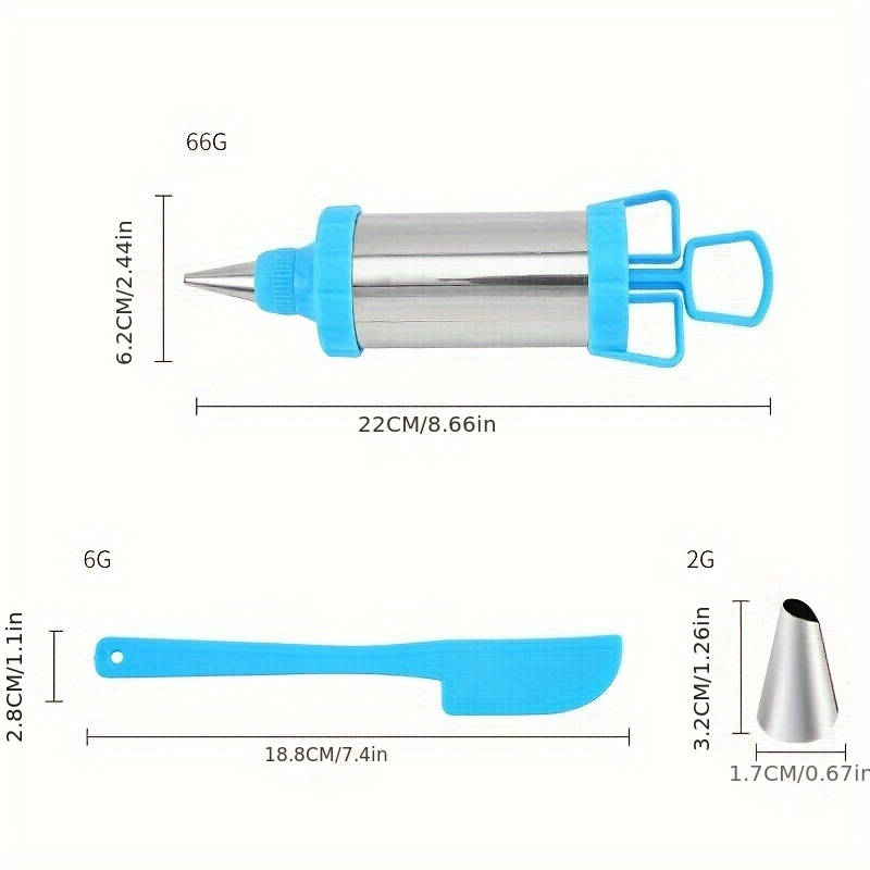 Professional Cake Decorating Head Color Blue