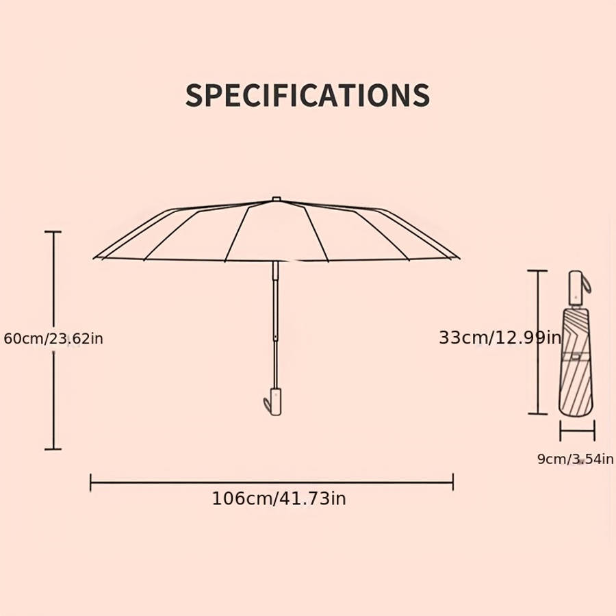 Umbrella Color 12K Dark Blue 33 Automatic Umbrella