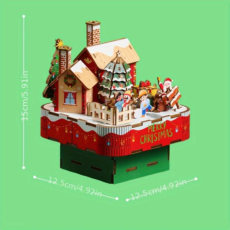 Building Toy Architectural Model Toy Set Model Christmas Cottage