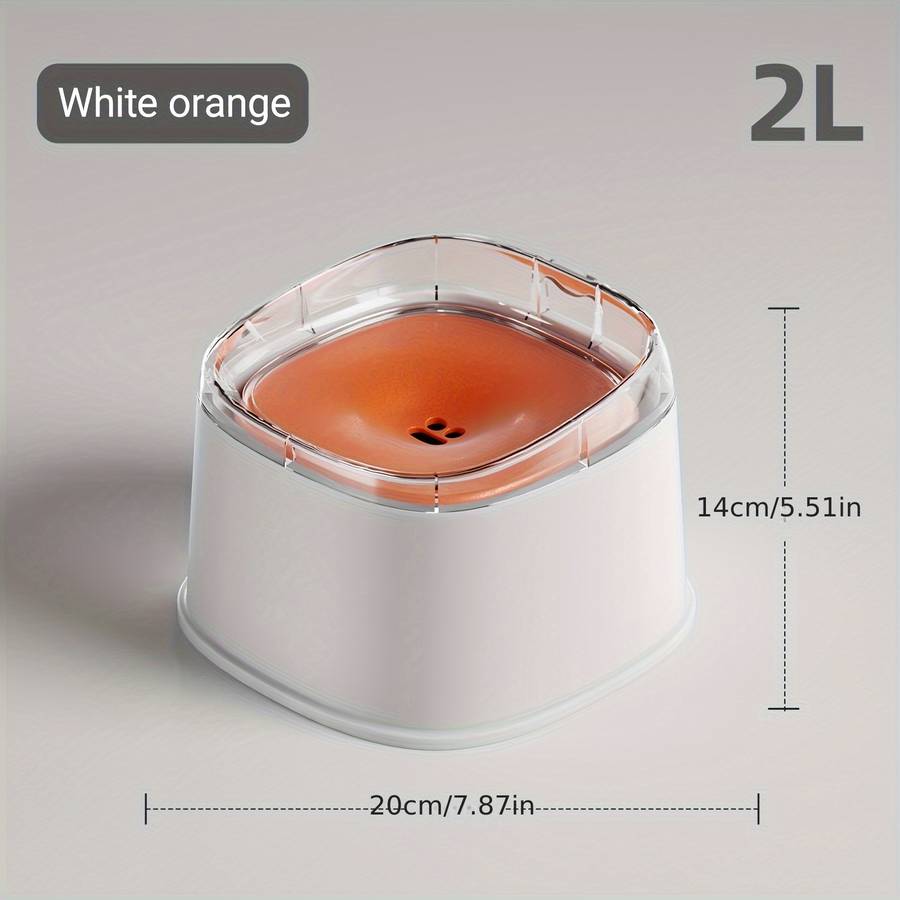 Pet Supplies Color Pet Large Floating Bowl Yellow And White