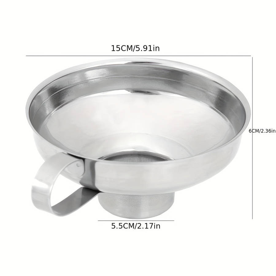 2Piece Stainless Steel Wide Mouth Funnel