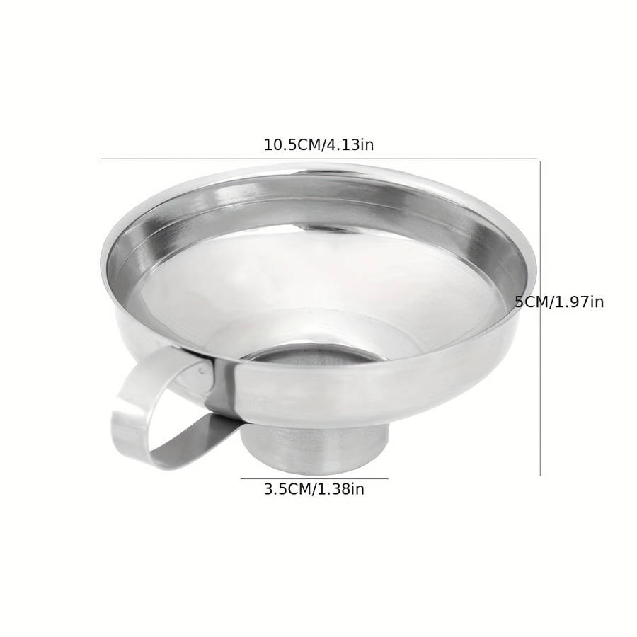 2Piece Stainless Steel Wide Mouth Funnel