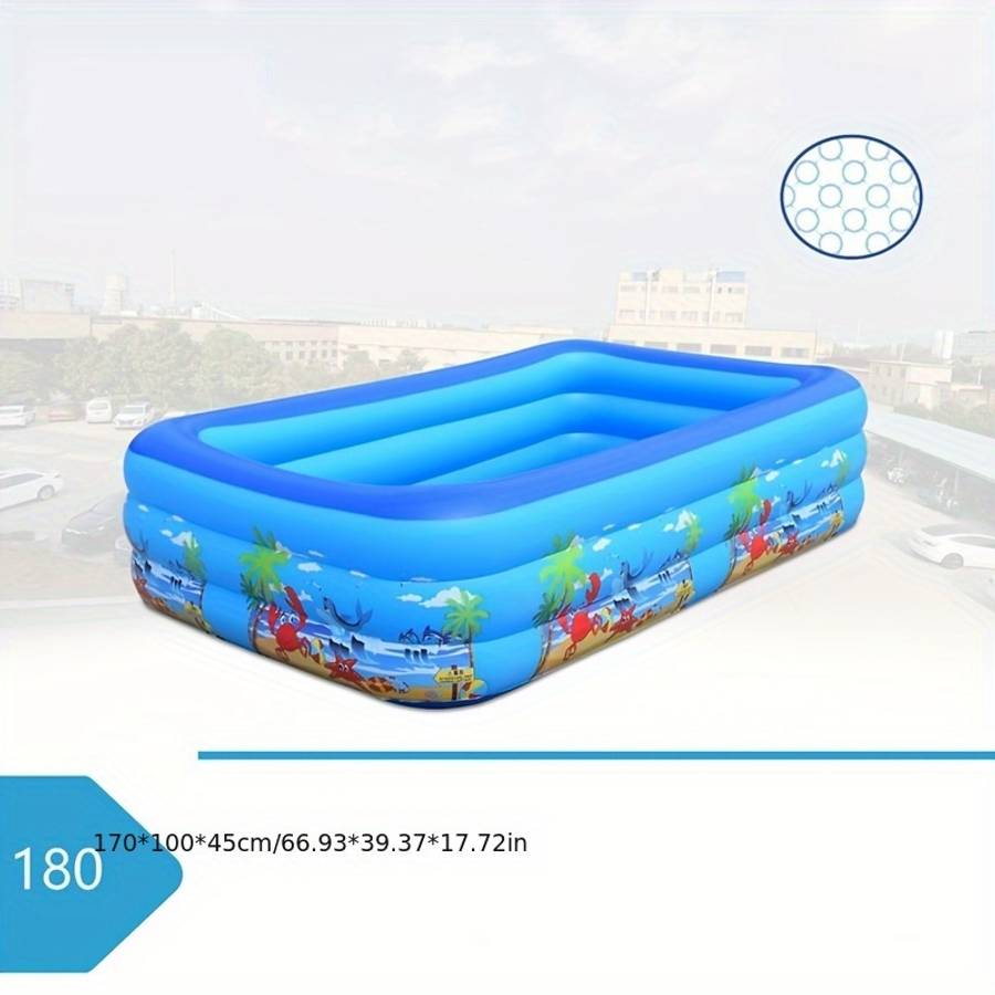 Swimming Pool Model Printed3.5 Meters Threelayer Stylecrab Beach Style