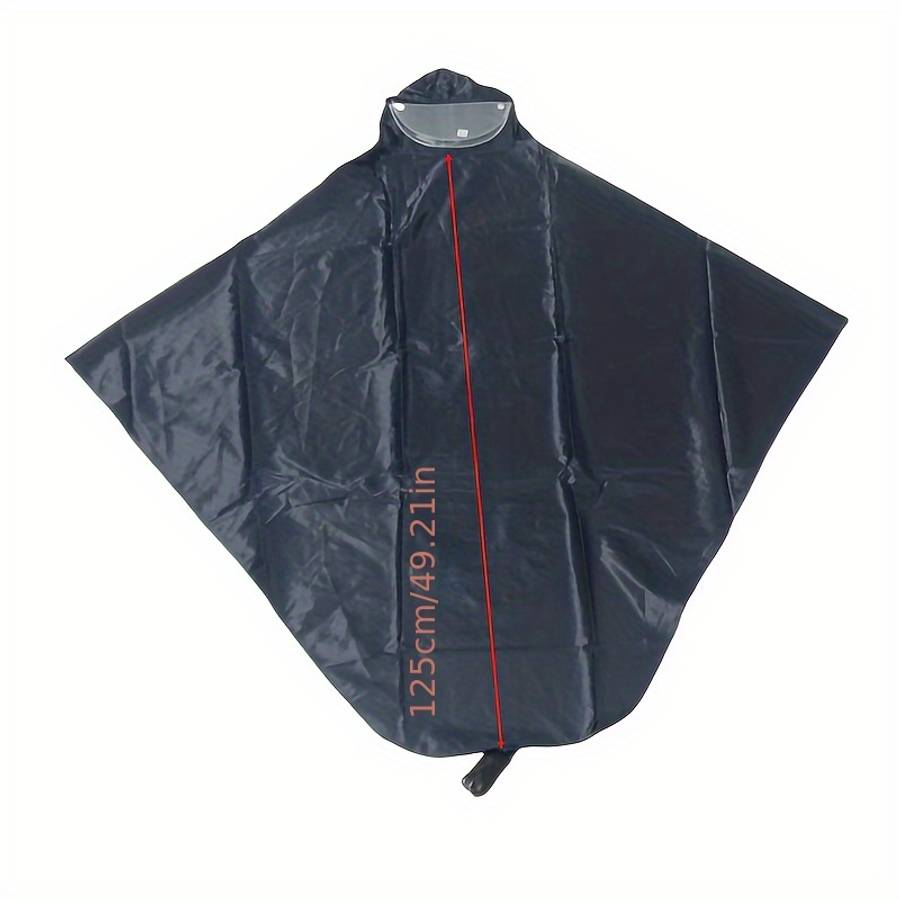 Raincoat Bicycle Double Brim Blue With Face Protection