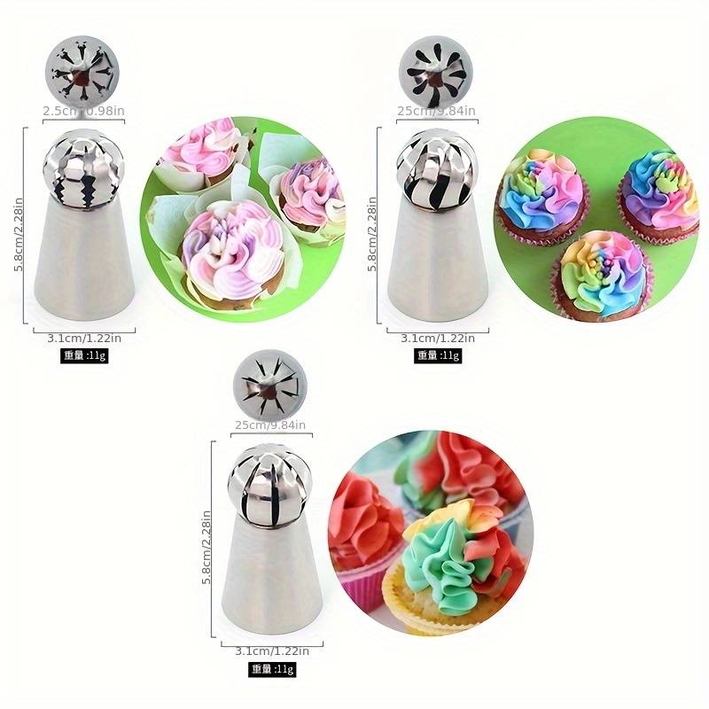 Professional Cake Decorating Head Model 3Pcs