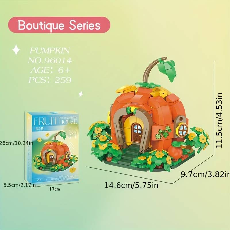 Building Toy Architectural Model Toy Set Style Red Fire House  96013
