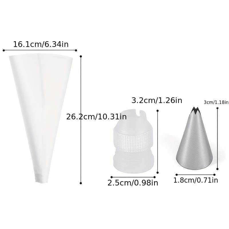 Professional Cake Decorating Head Color Silveryx8
