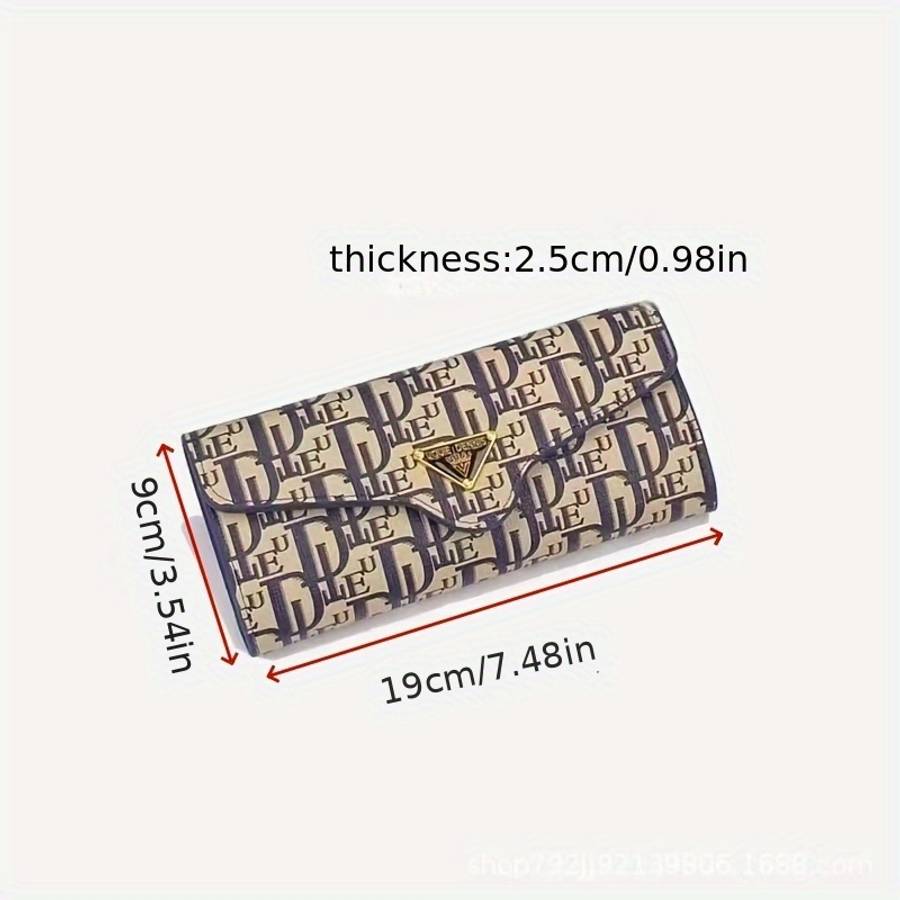 Women'S Soft Face Wallet Card Storage Bag Mobile Phone Bag Handbag Pu Long Wallet