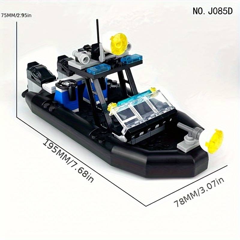 3D Jigsaw Puzzle Model Ship Color J085E Sea Search Boat 78Pcs