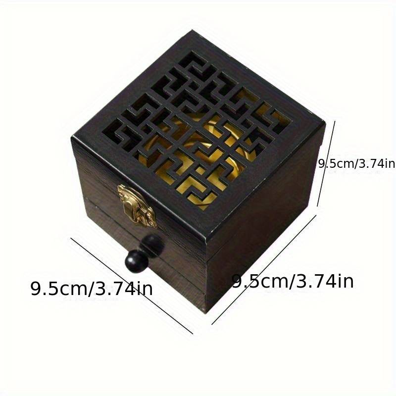 Incense Burner Color  Black Material Wood