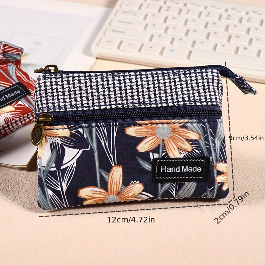 Vintage Style Canvas Coin Purse
