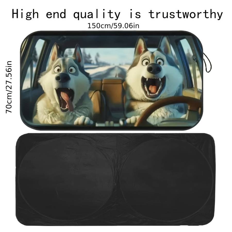 Car Sun Shades Style Husky Funny