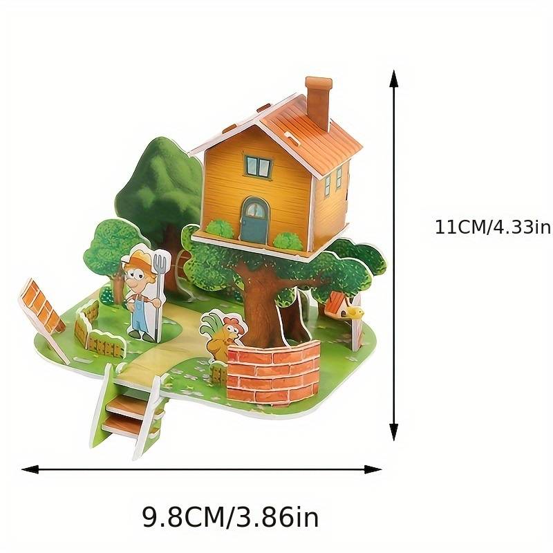 Building Toy Architectural Model Toy Set Model Four Random Styles.