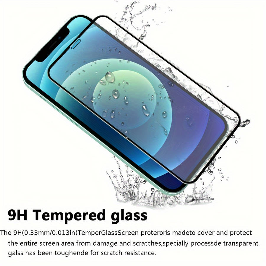 Screen Protector Compatible Model Iphone 14 Plus Quantity 3Pcs Silk Black