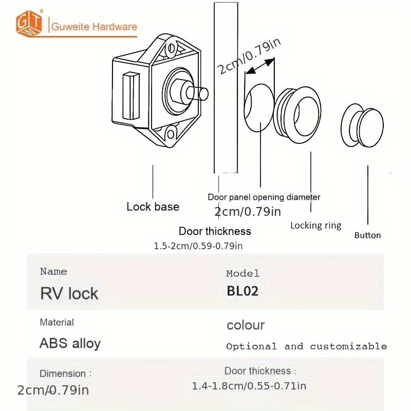 Lock Color Brown Nickel Model Bl02