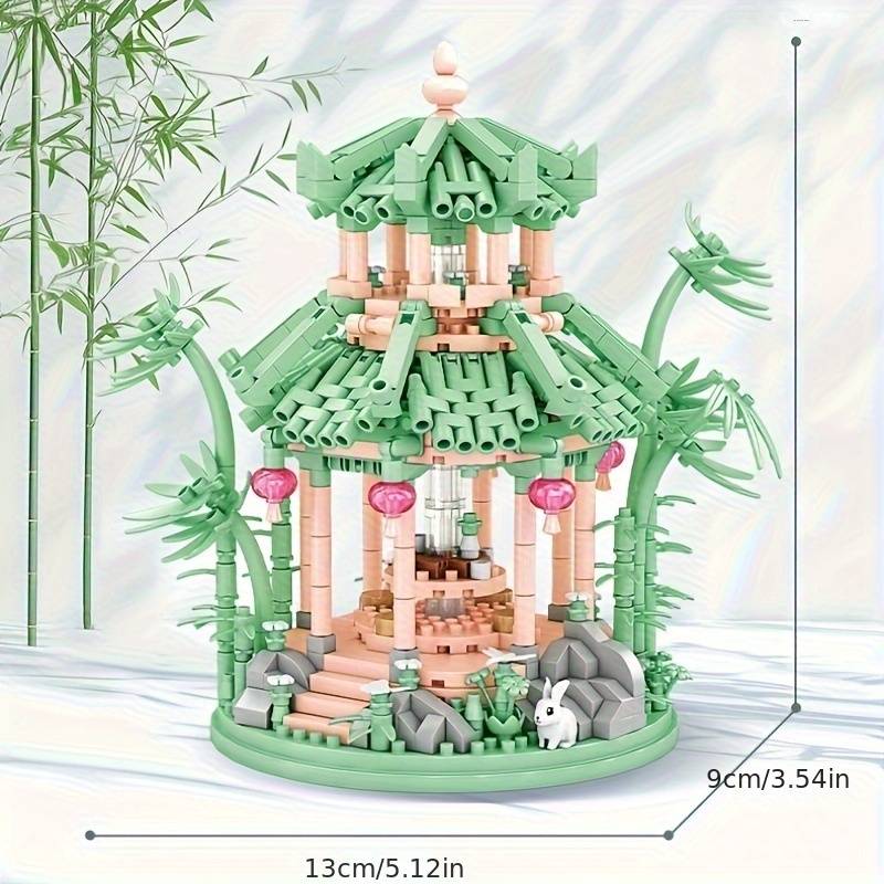 Building Toy Architectural Model Toy Set Color Pavilion