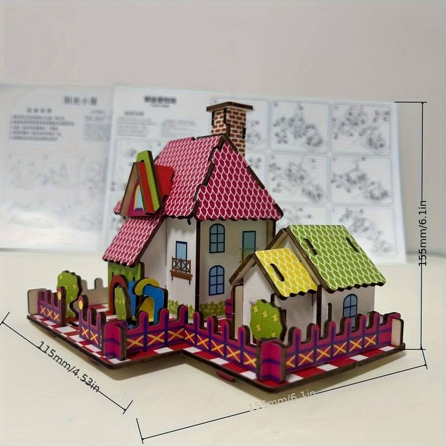 Building Toy Architectural Model Toy Set Quantity Cabin 2 Pack