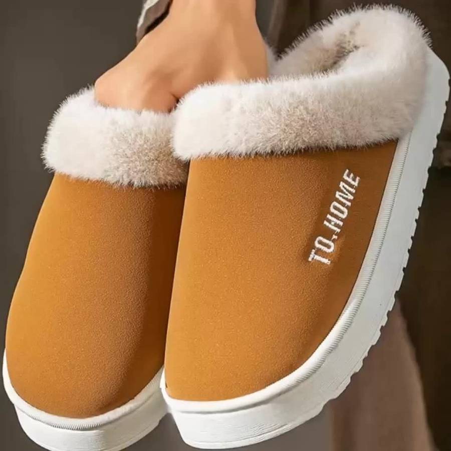 Cotton Slippers Color Grey Sizeuk 5.5-6