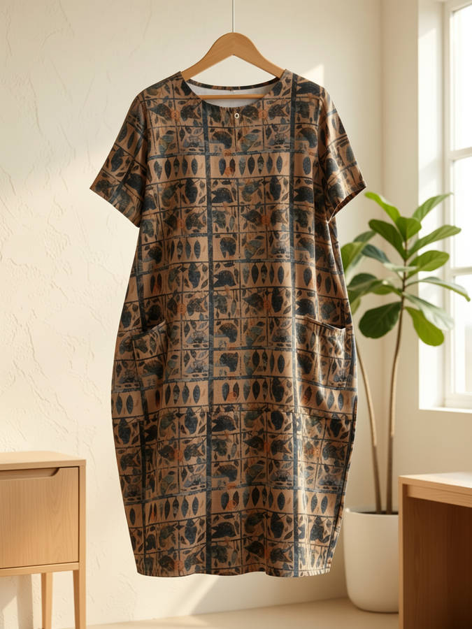 Women S Dress Color Linen Size 5Xl