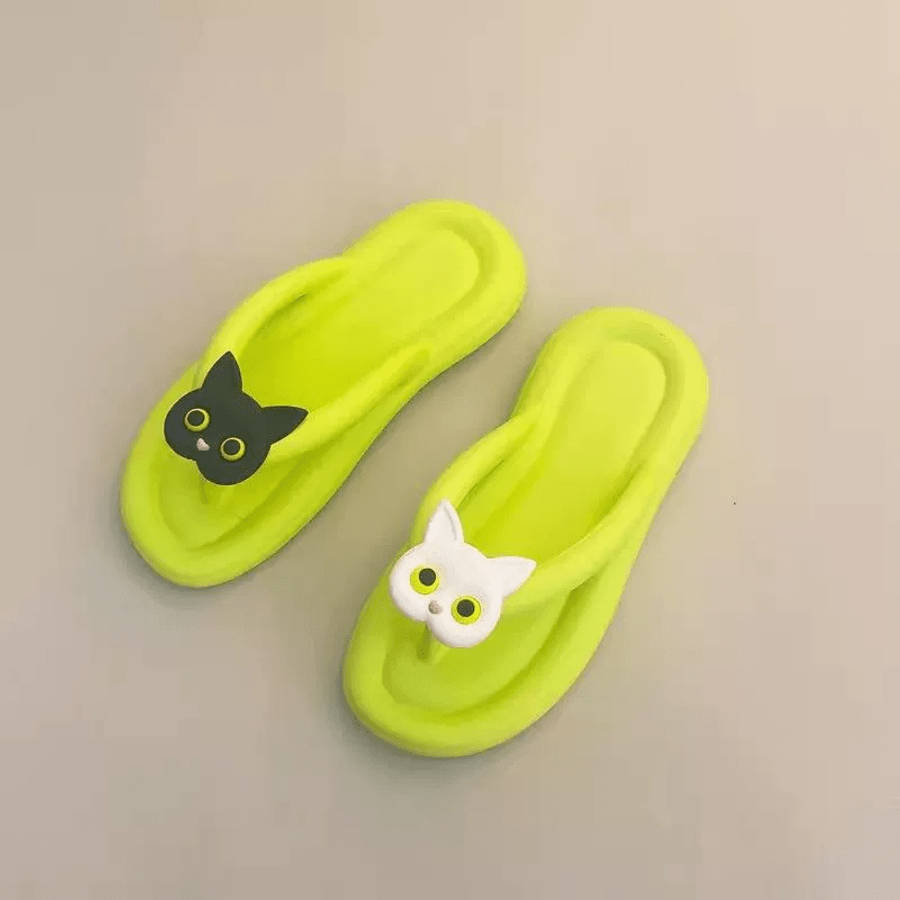 Ladies Summer Flip Flops Black Uk 5.5-6