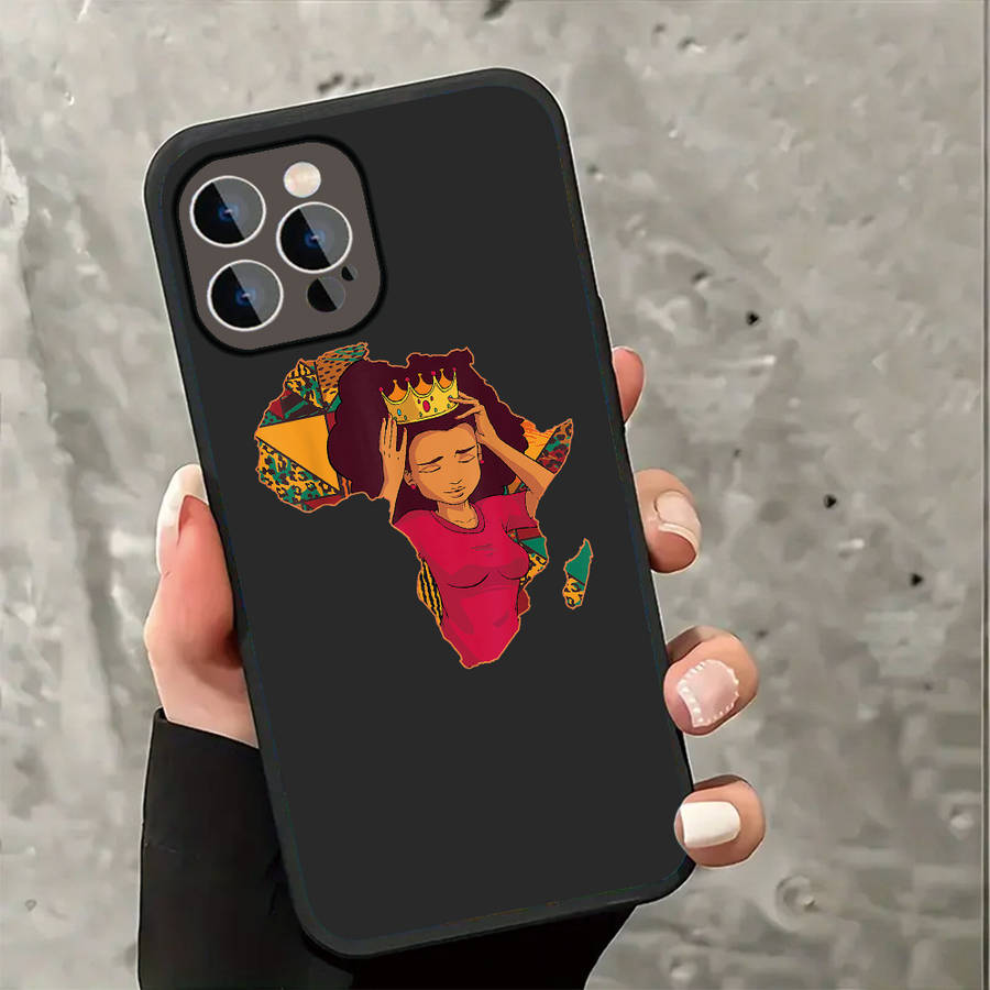 1Pc Ivory White For iPhone 11 Pro Max African Pride Phone Case